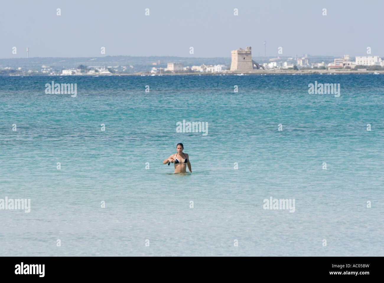 Woman swimming sea hi-res stock photography and images - Alamy