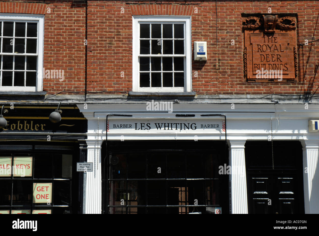 Royal Deer Buildings in South Street Farnham Surrey England Stock Photo