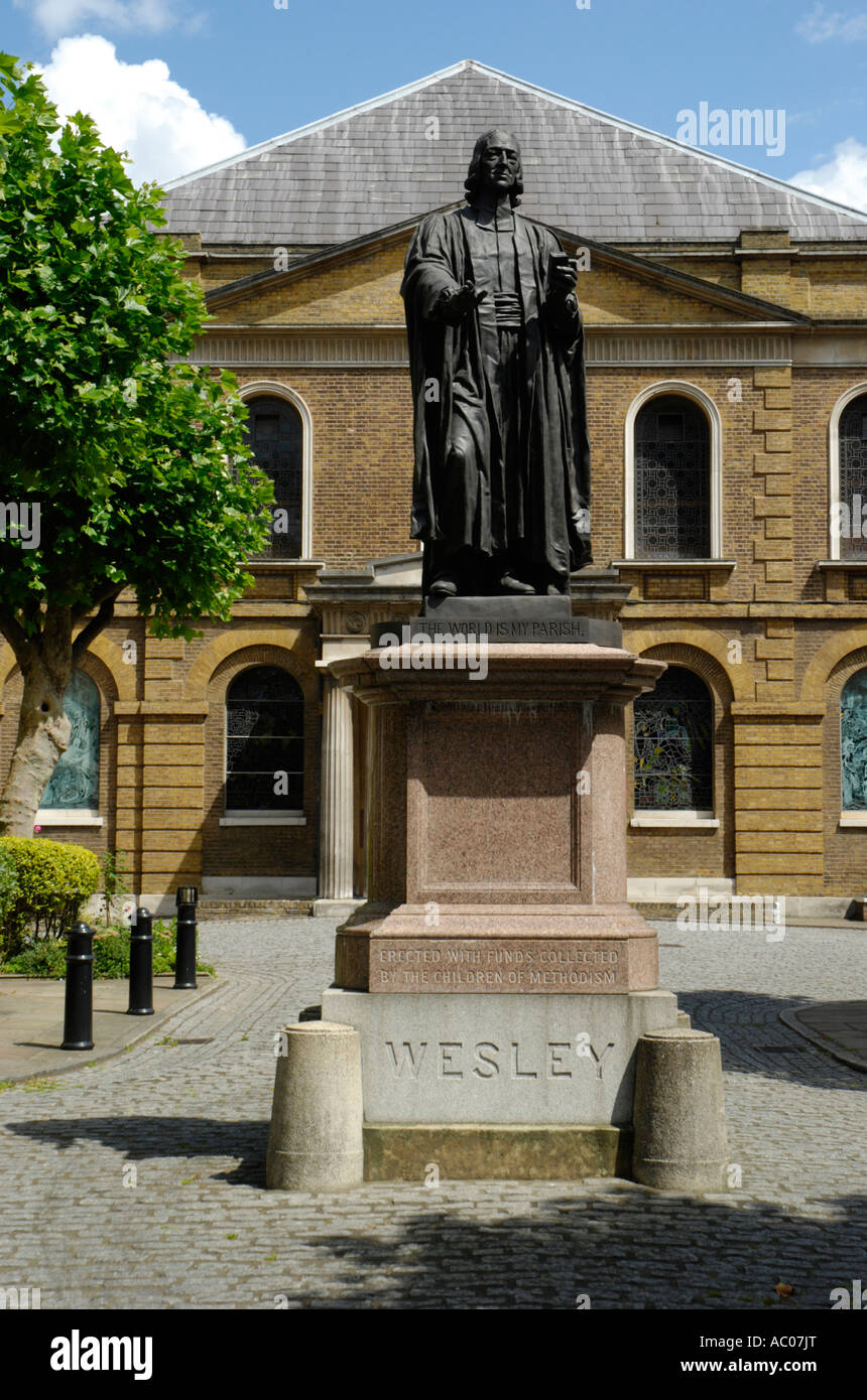Exterior of Wesley's Chapel Museum of Methodism City Road London Stock Photo