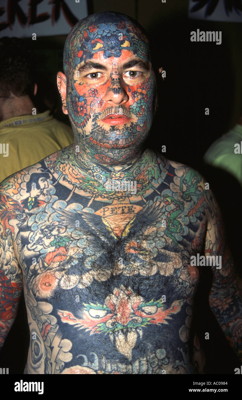 Man covered in tattoos Stock Photo - Alamy Man covered in tattoos Stock Photo - Alamy