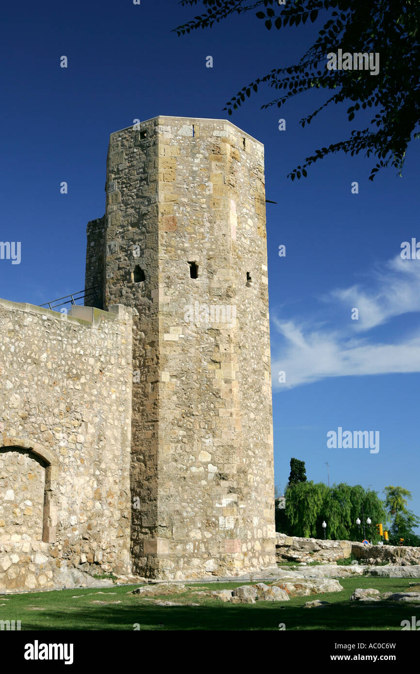 The ancient walls surrounding the Roman city of Tarragona, Costa Dorada