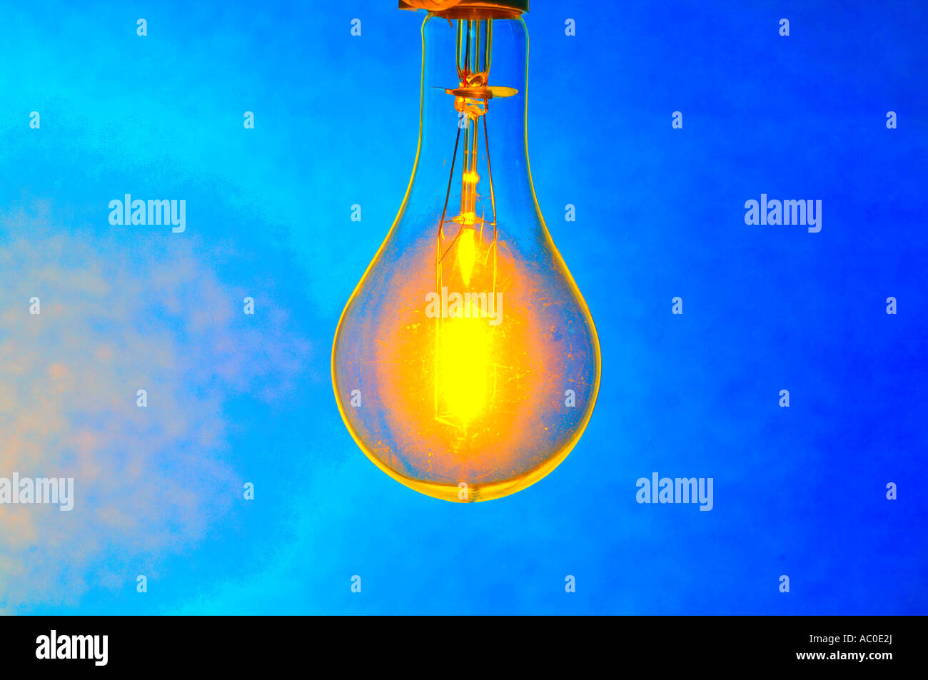 abstract view of light bulb filament Stock Photo Alamy