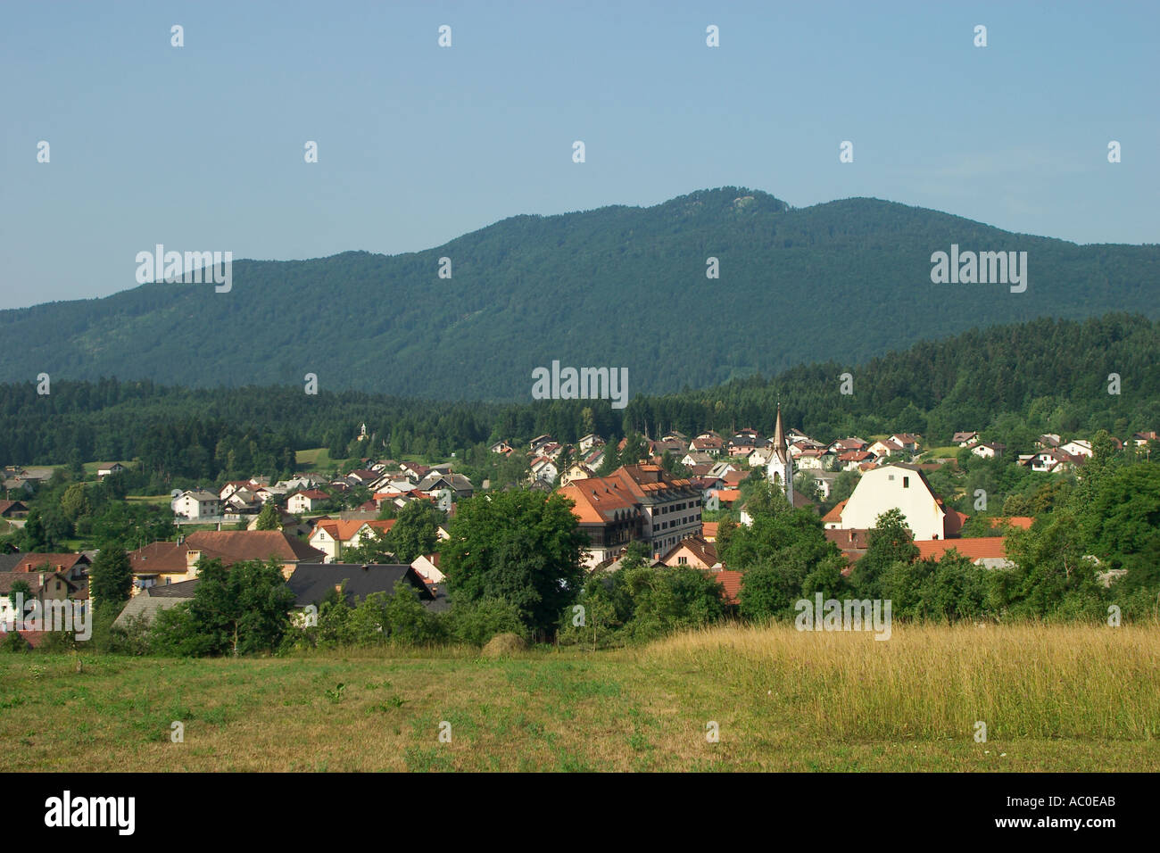 Health resort Dolenjske Toplice in Slovenia Stock Photo
