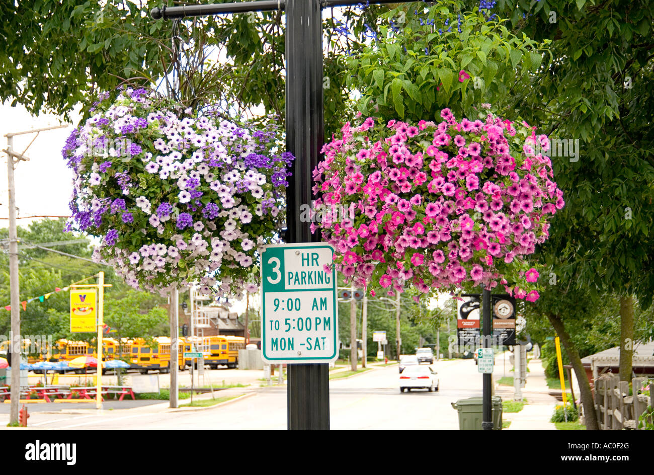 Street Planters Stock Photo Alamy