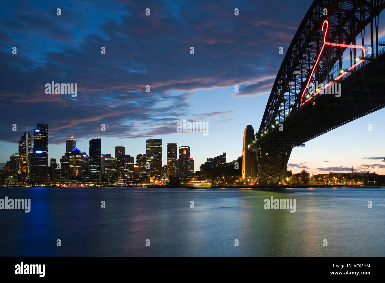 The Harbour Bridge known as the old coat hanger with a backdrop of the