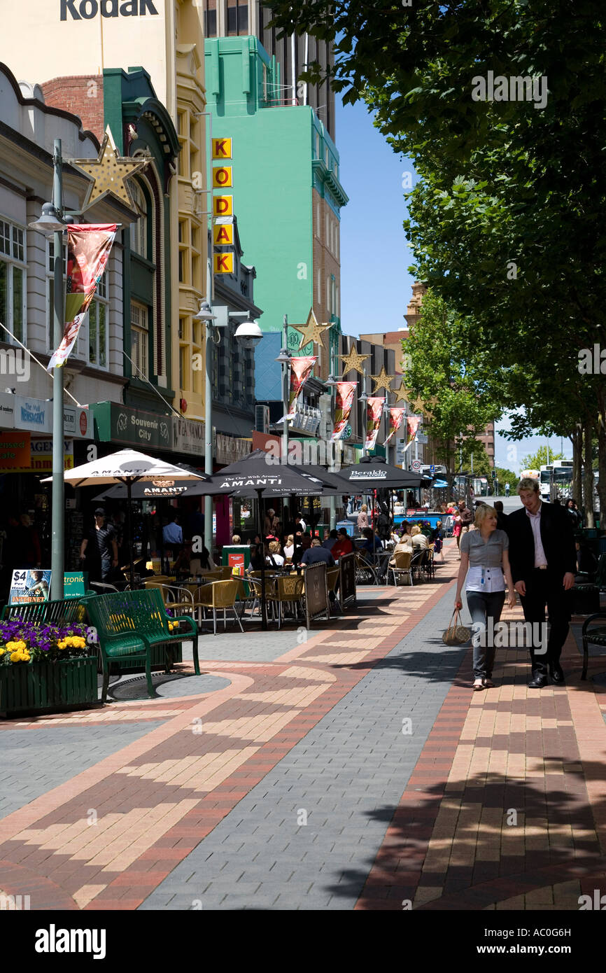The colourful Elizabeth St Mall in Hobart Tasmania Stock Photo Alamy