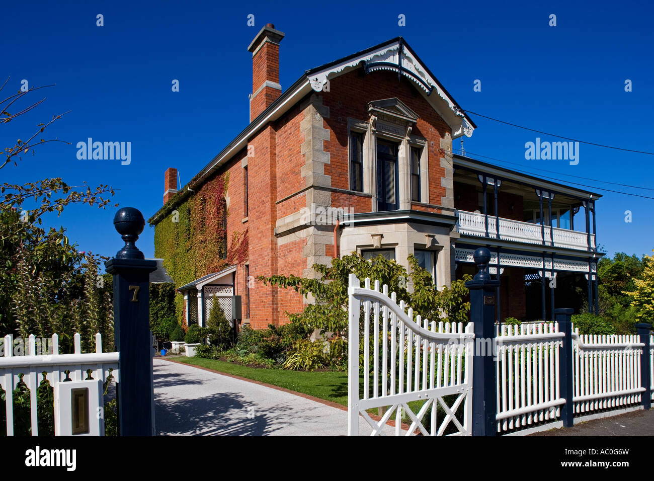 A grand house in historic Battery Point Hobart Stock Photo Alamy