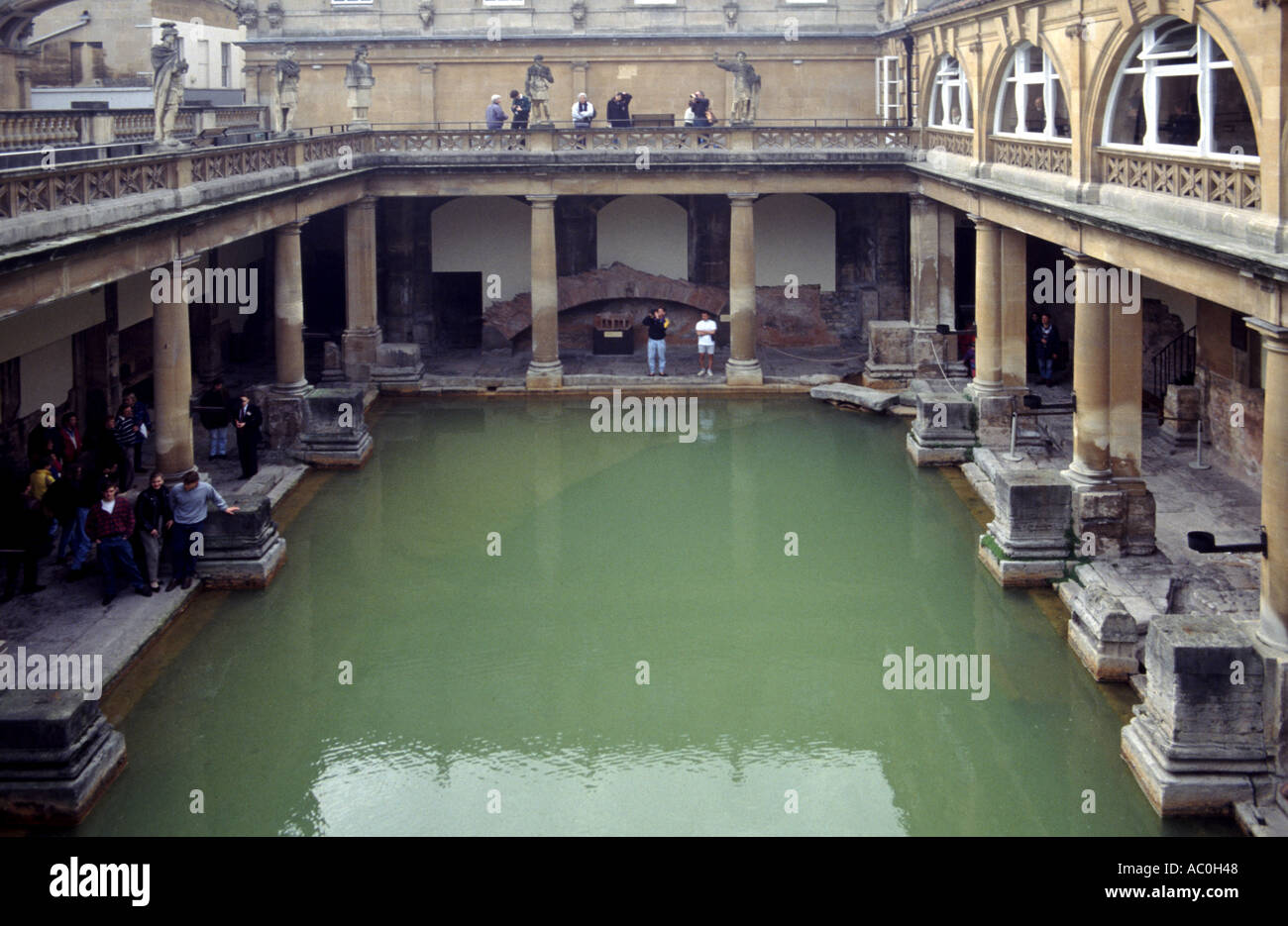 Ancient roman baths Bath UK Stock Photo Alamy