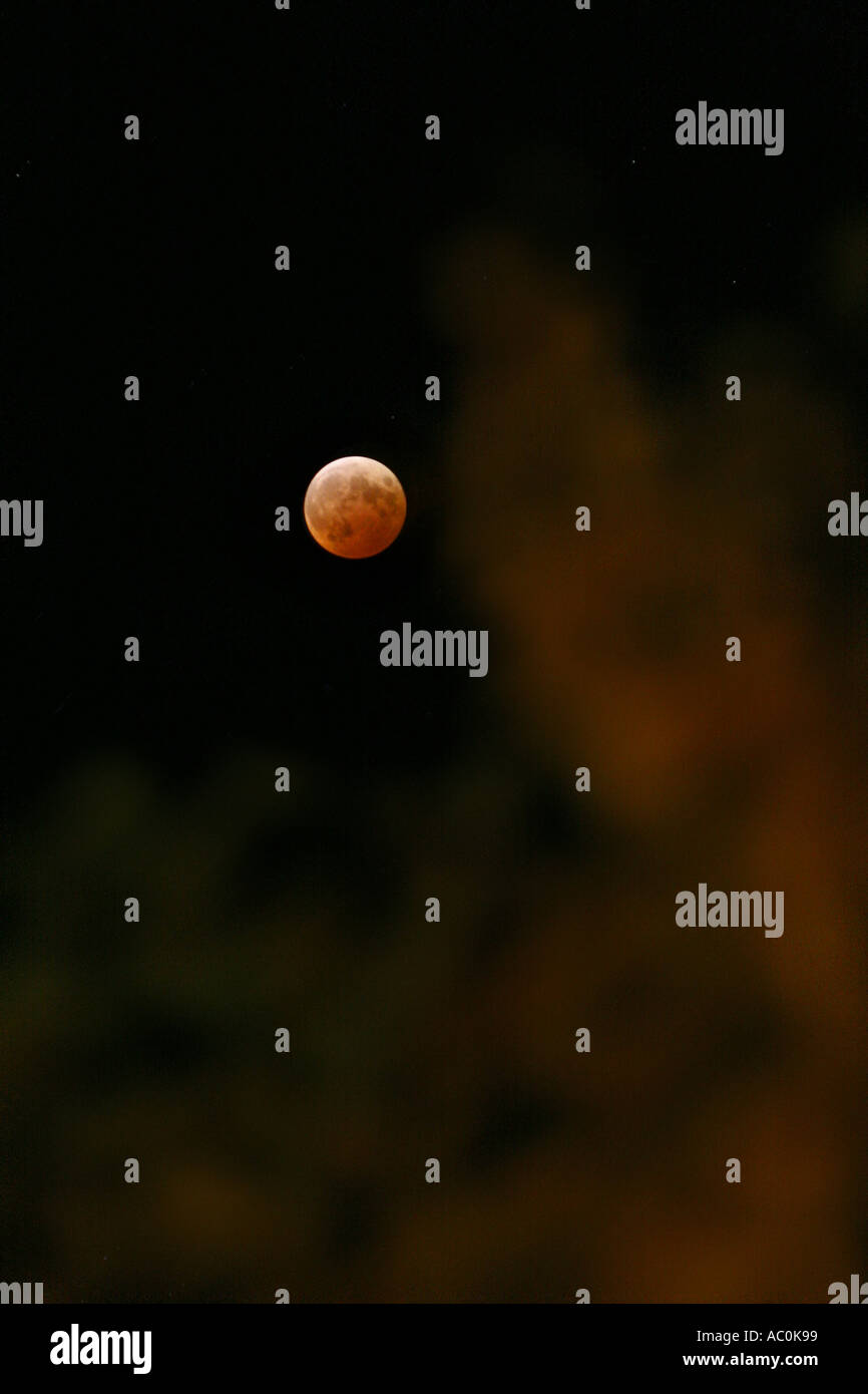 red moon eclipse Stock Photo Alamy
