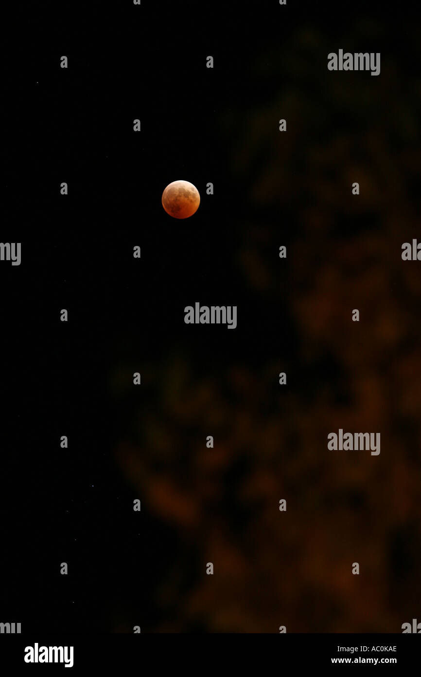 red moon eclipse Stock Photo Alamy