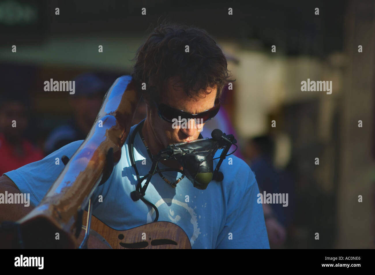 Man playing harmonica hires stock photography and images Alamy