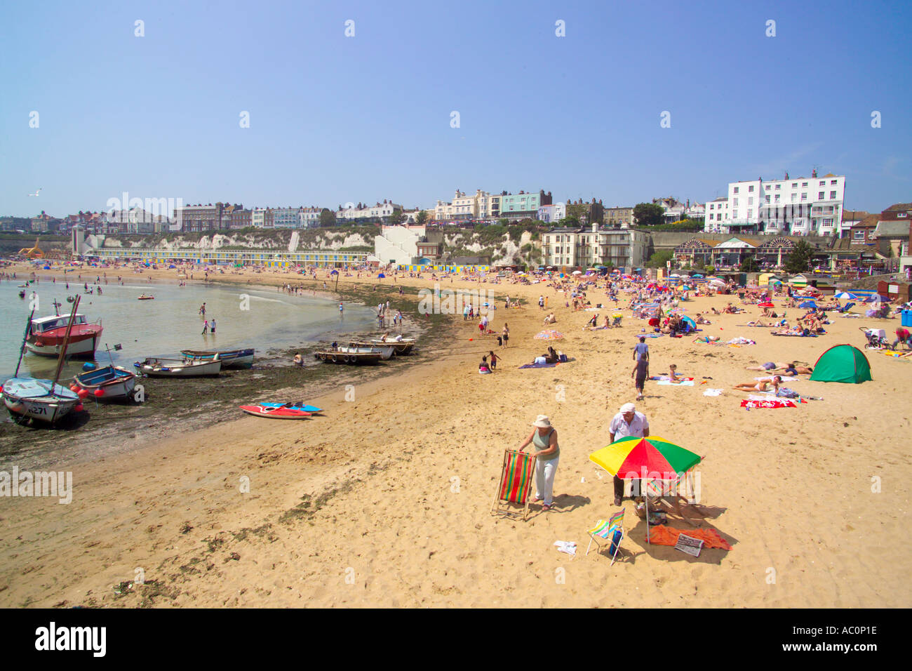 Broadstairs Beach on the Isle of in Kent Stock Photo Alamy