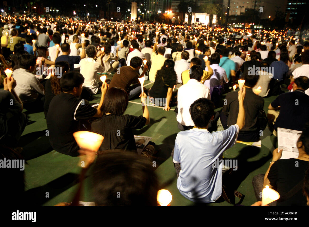 Candlelight Vigil on 4th June 2007 in Hong Kong, 18th Anniversary of