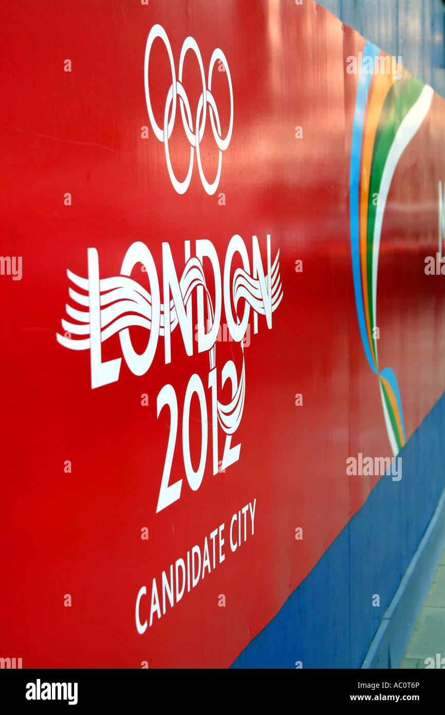 London 2012 Summer Olympics - Bidding Advertisement Stock Photo