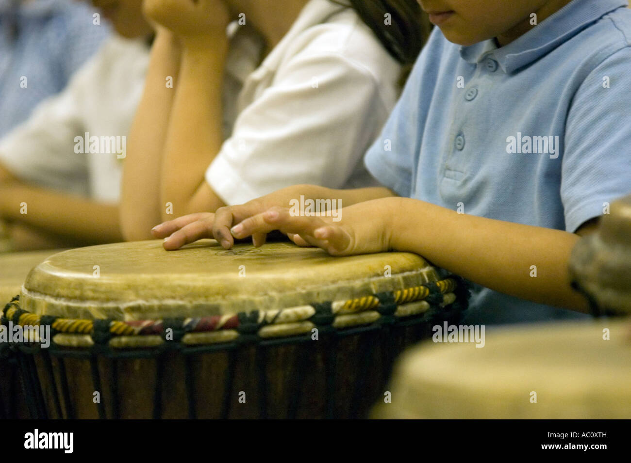hands in an african drumming Stock Photo Alamy