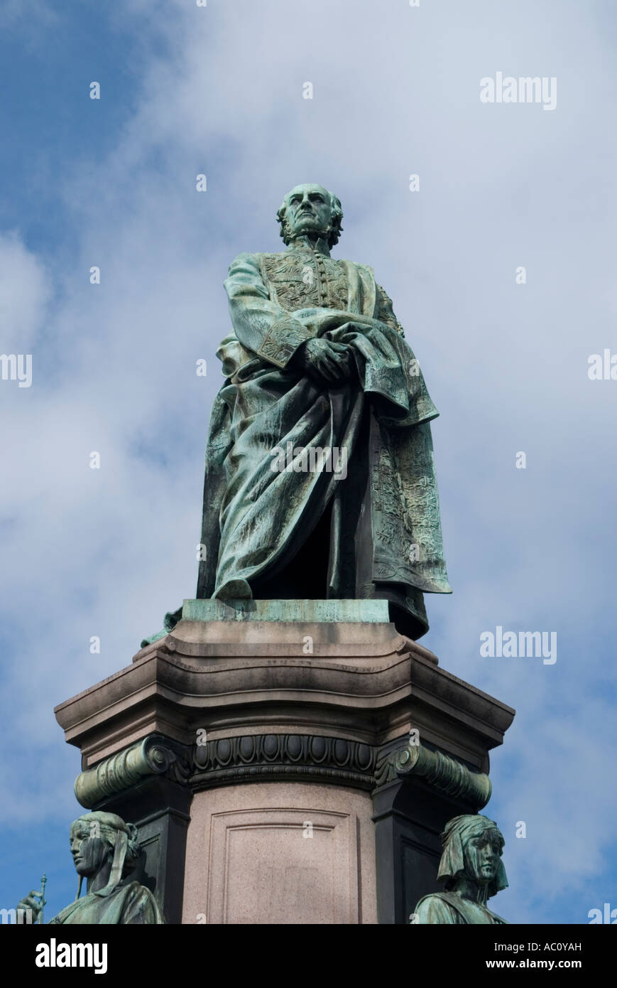 statue in edinburgh on shandwick place at the end of princes street Stock Photo