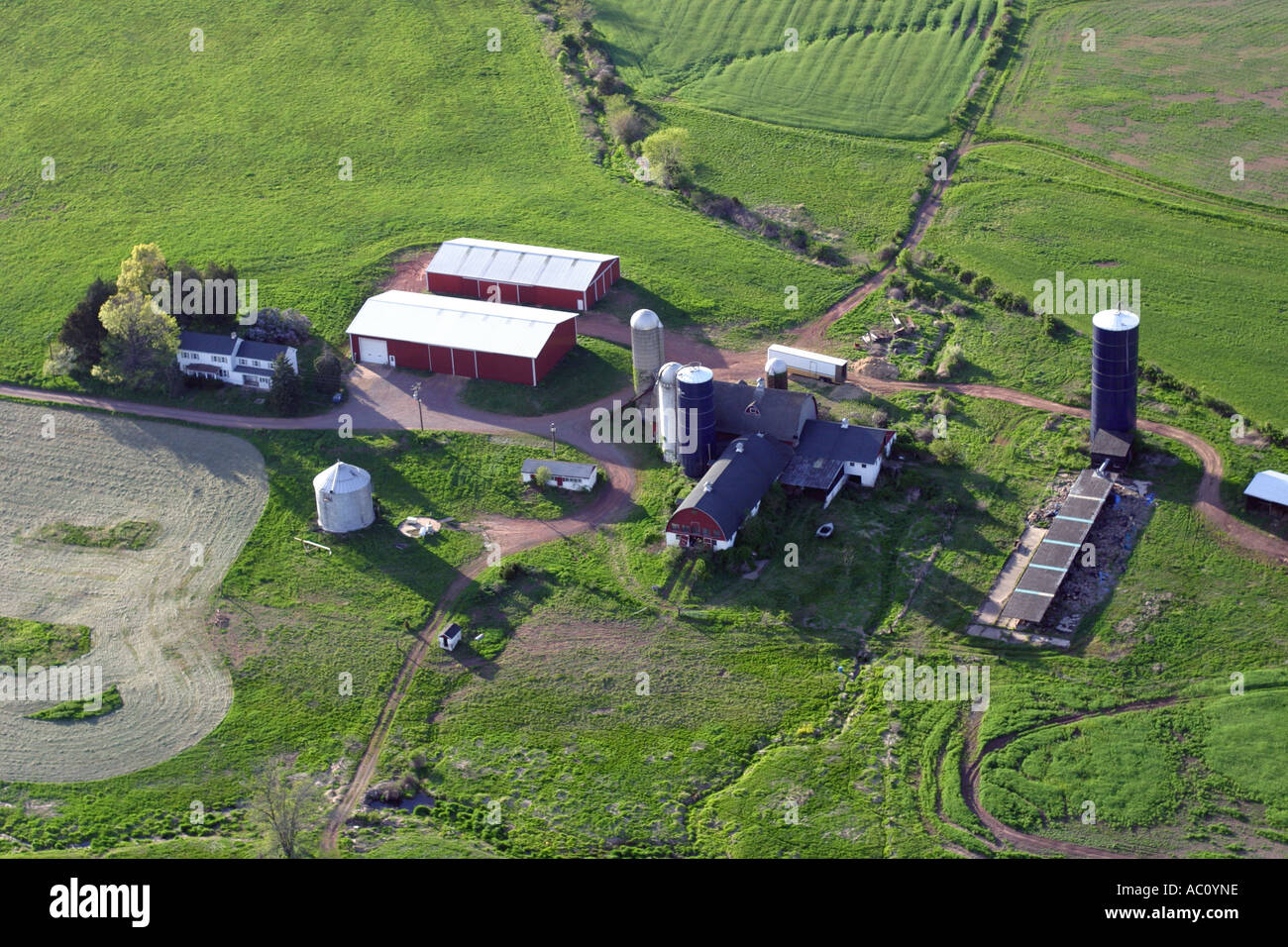 Aerial view of farm in New Jersey, U.S.A Stock Photo Alamy