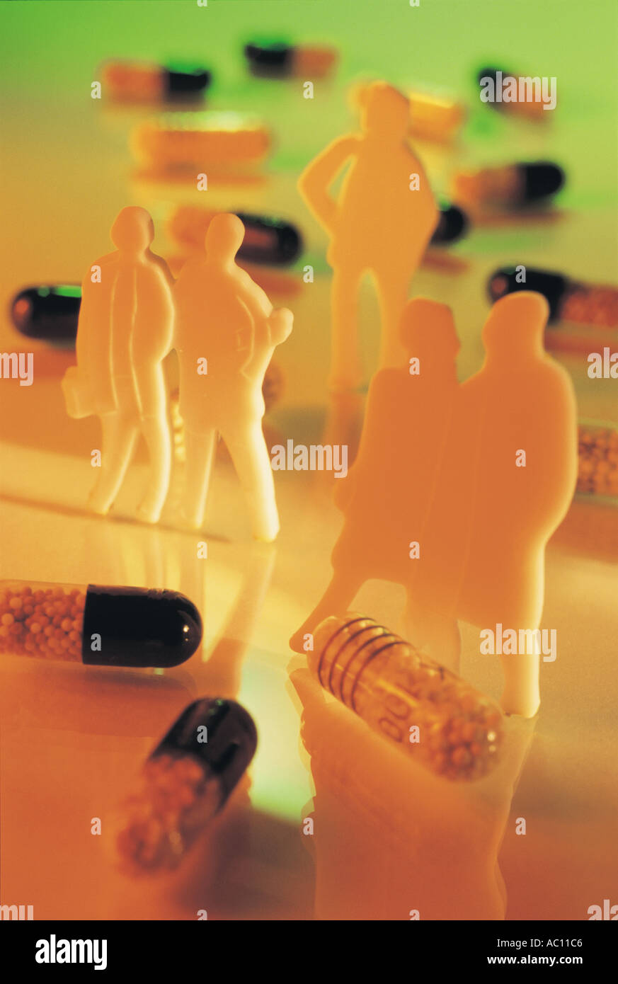 Drug Figure Figures and Pills Stock Photo - Alamy