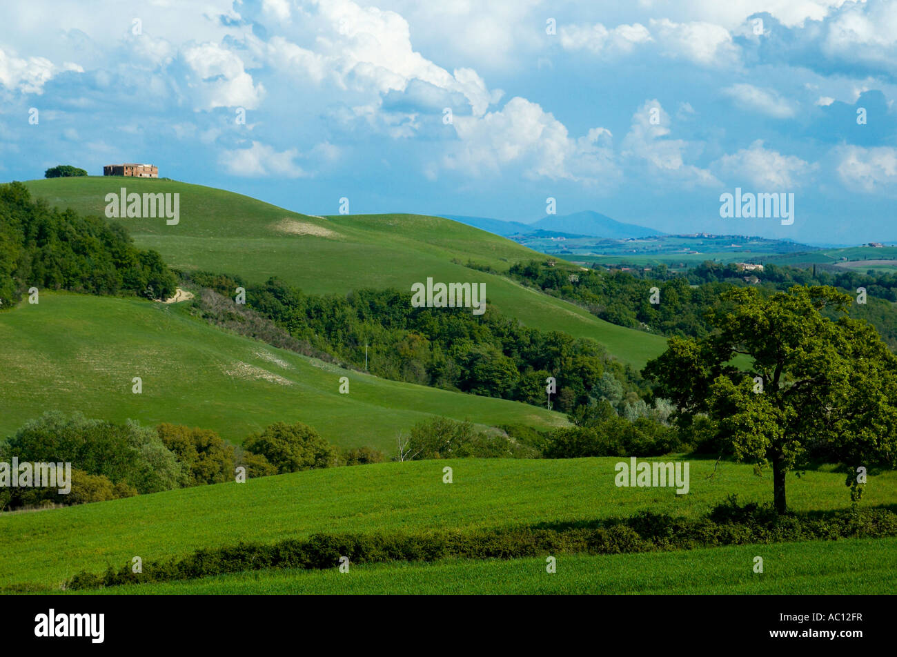 Italy Countryside Ranches Rural countryside landscape in Tuscany region of Italy Stock Photo - Alamy