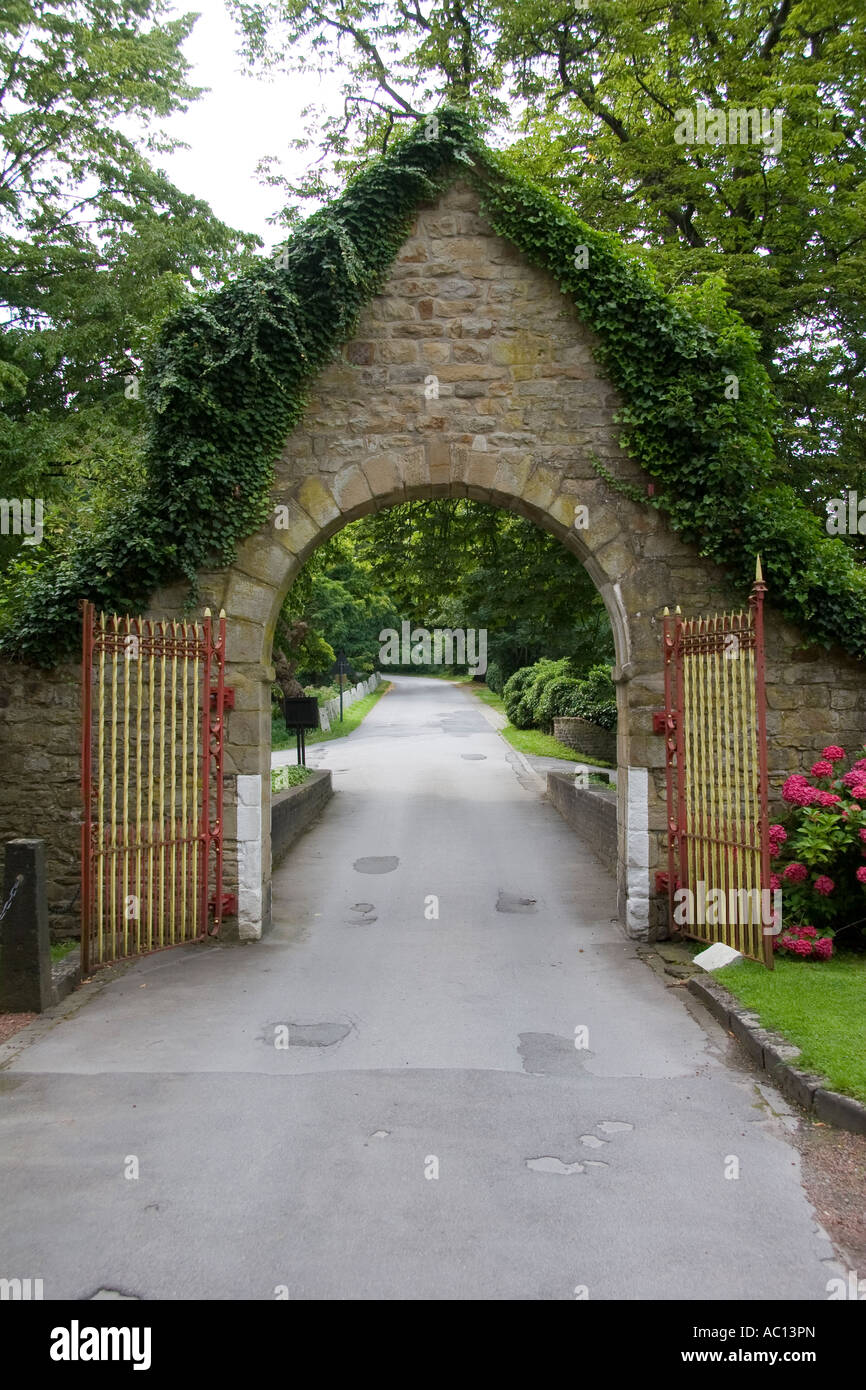 Old entrance of a castle Stock Photo - Alamy
