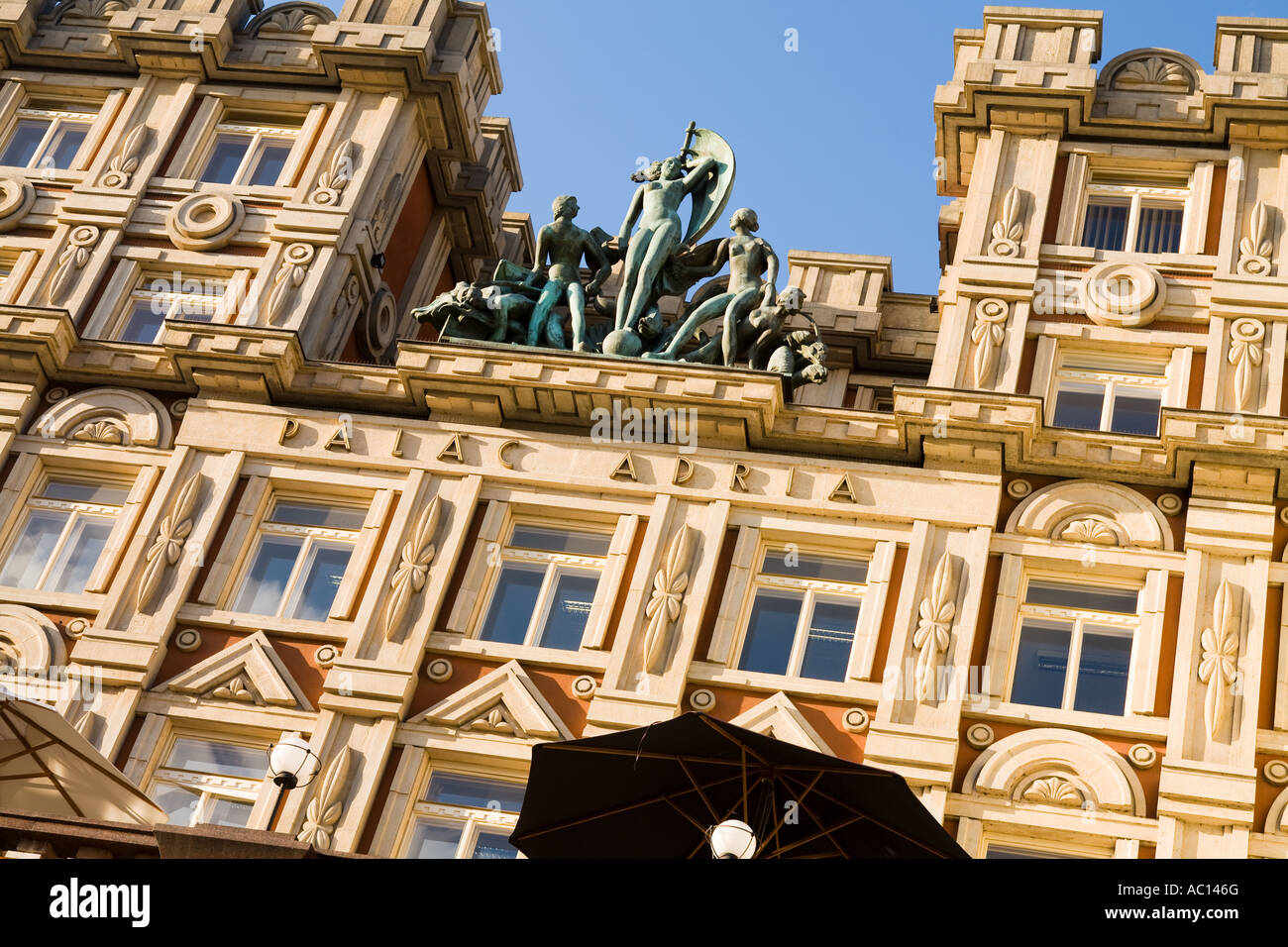 Palac Adria in Prague Stock Photo