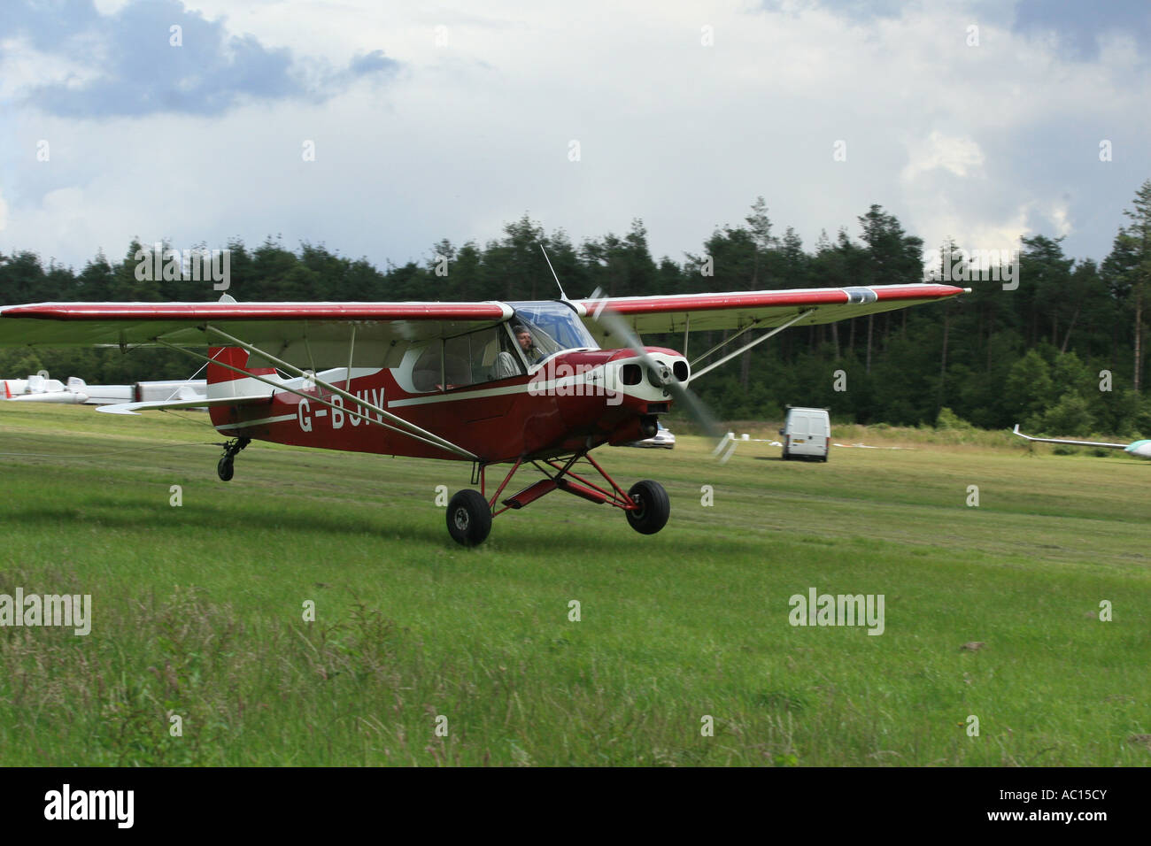 Glider Tow Tug Aircraft Stock Photo Alamy