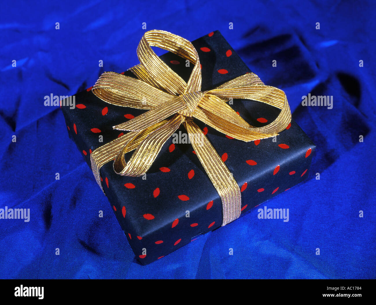 Wrapped present Stock Photo