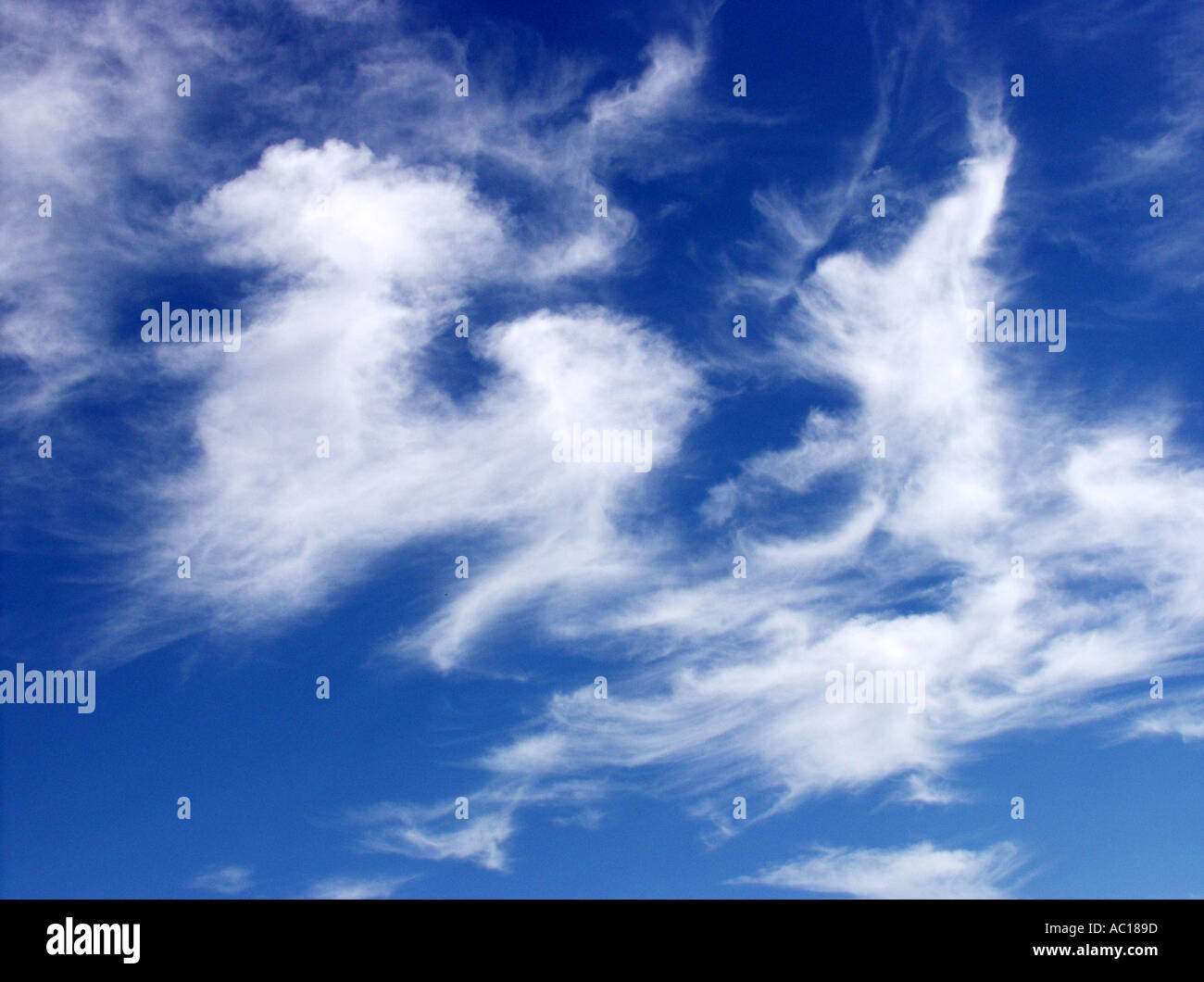 White and fluffy clouds Stock Photo - Alamy