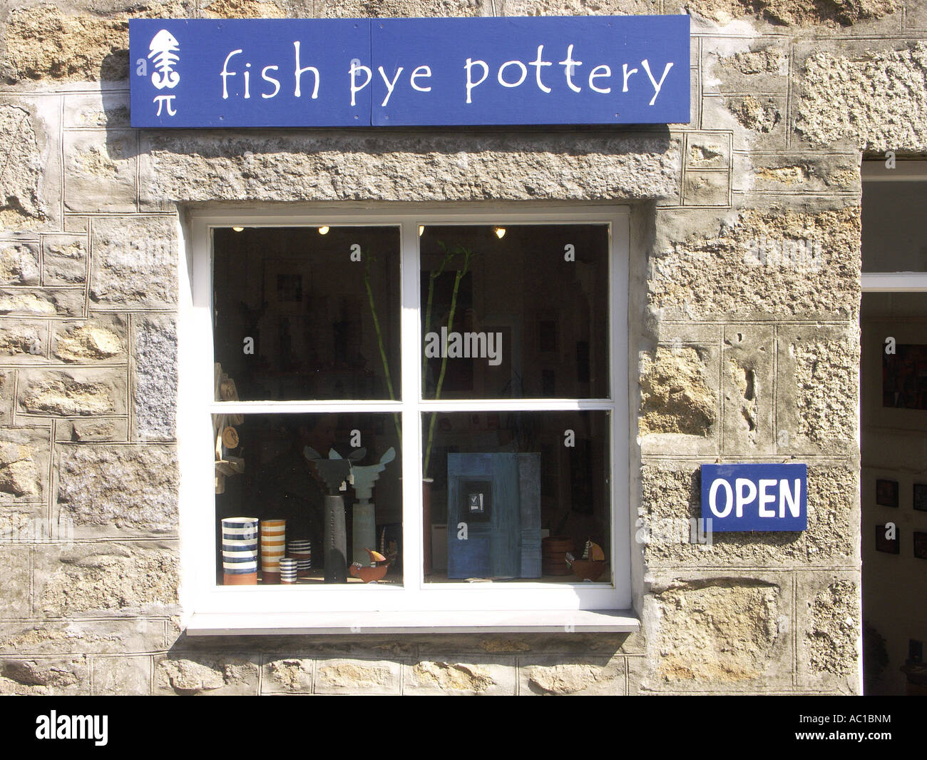 One of the many 'nick knack' shops in St Ives. Stock Photo