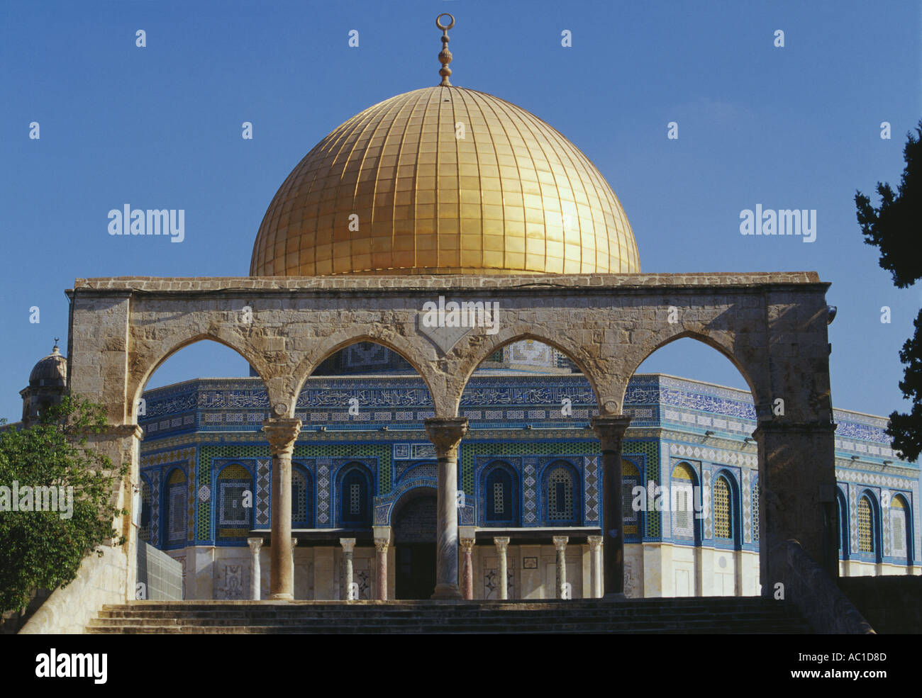 Dome of The Rock Mosque in Jerusalem, Israel Stock Photo