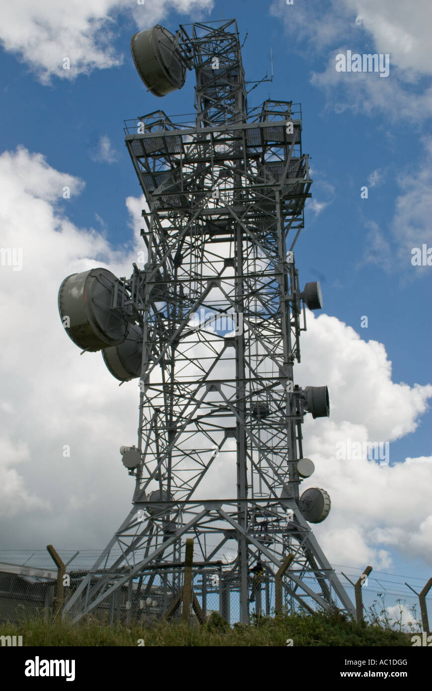 Radio mast in St Austell, Cornwall Stock Photo Alamy
