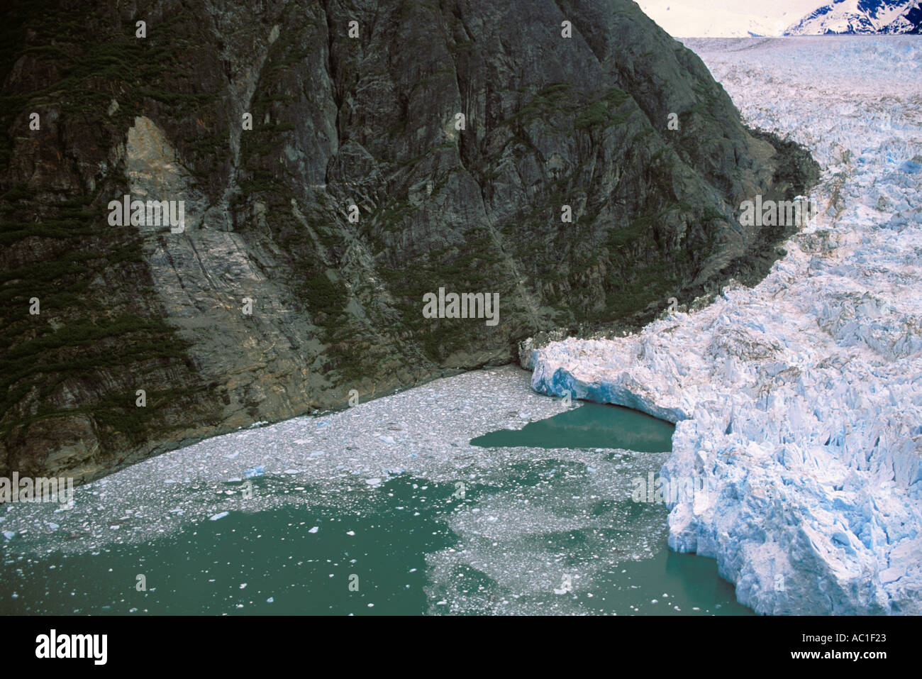 Alaska, Southeast, North Sawyer Glacier, Tracy Arm Stock Photo