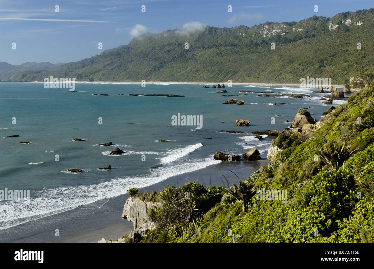 Northwest coast of South Island of New Zealand Stock Photo - Alamy