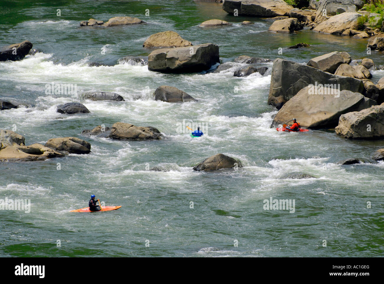 White water rafting on the Younghiogheny River in the Ohiopyle State