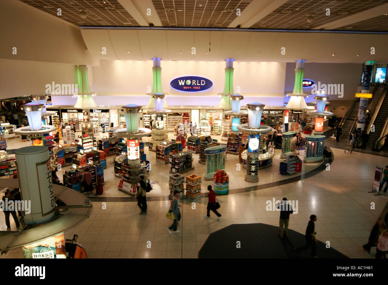 Gatwick Airport London England UK North terminal departure lounge shopping shop duty free tax