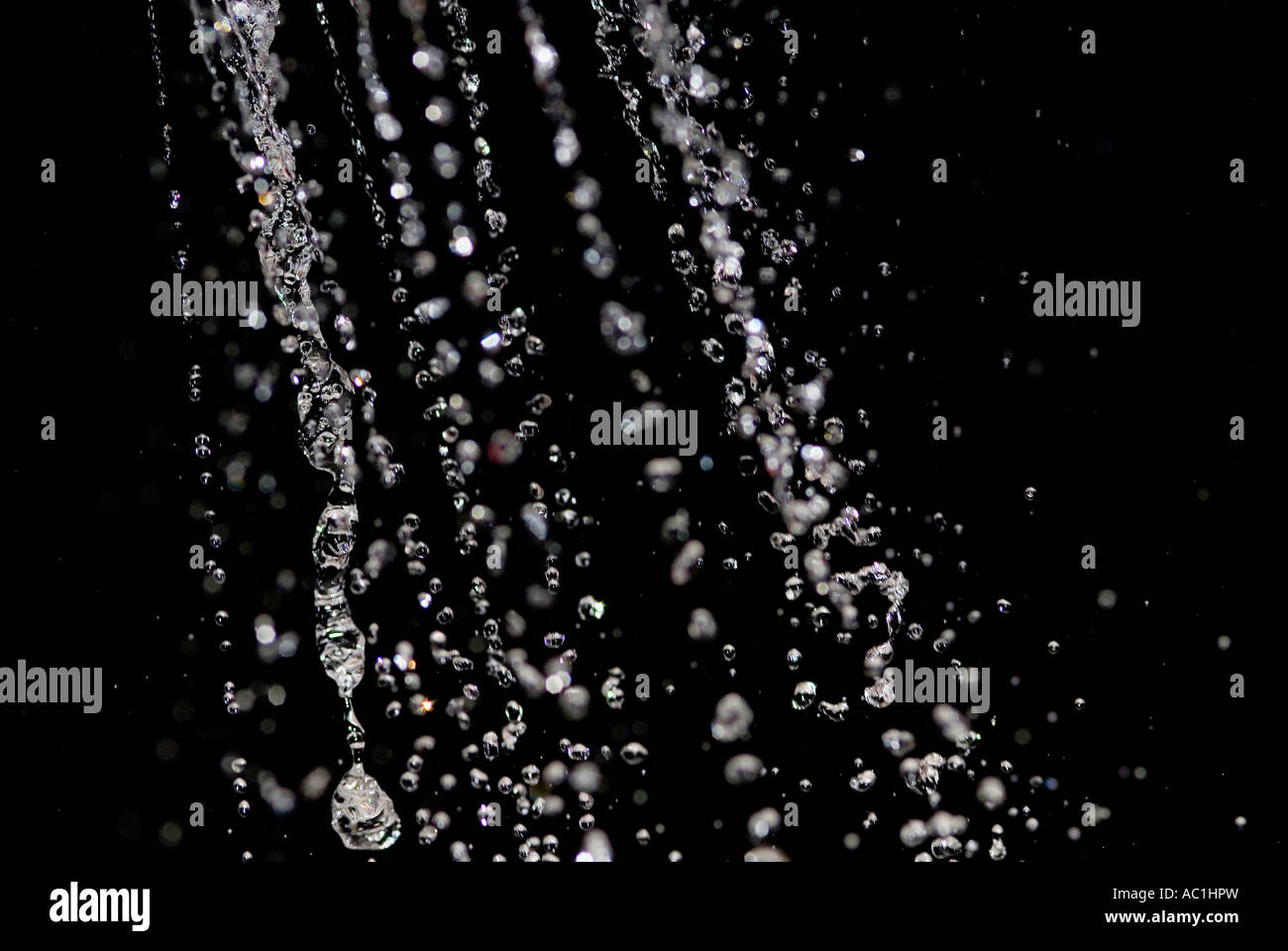 Water jet from sprinkler Stock Photo Alamy