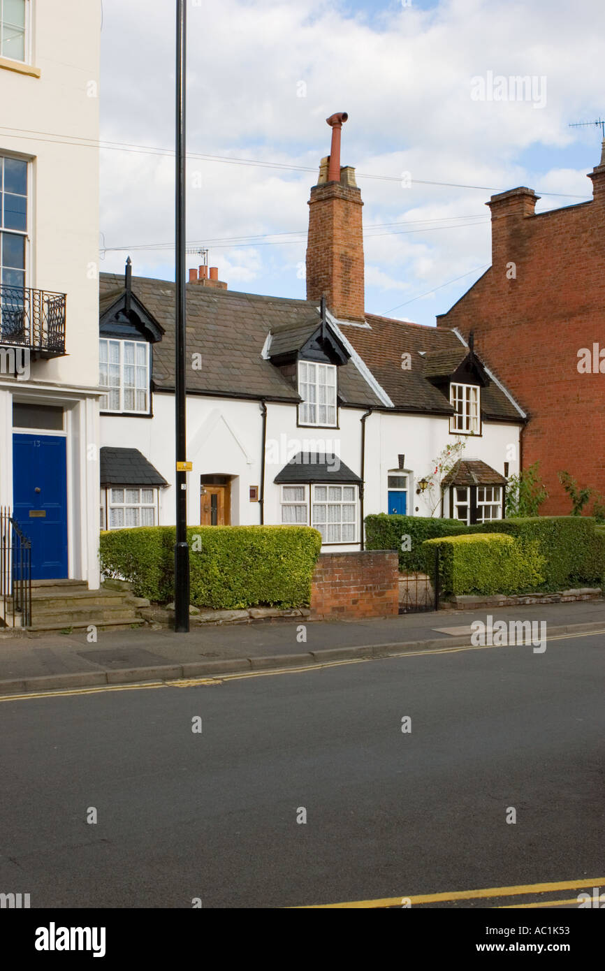 17th Century Cottages Leamington Spa Warwickshire Uk Stock Photo
