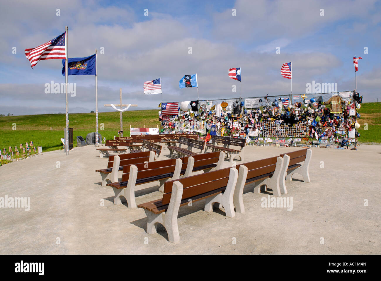 Shanksville Pennsylvania sight of the crash of United Airlines flight