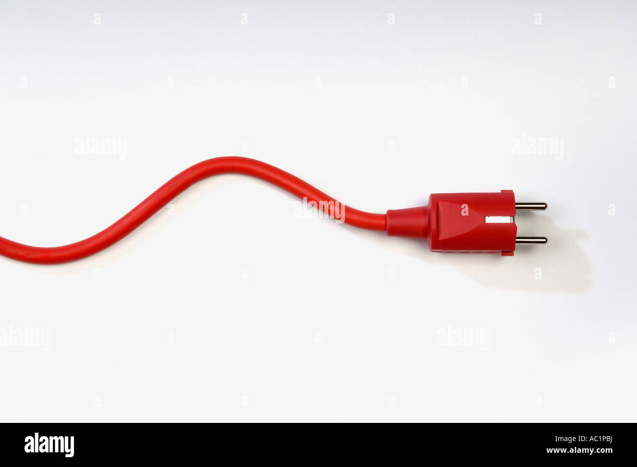 Electric cable with plug Stock Photo - Alamy
