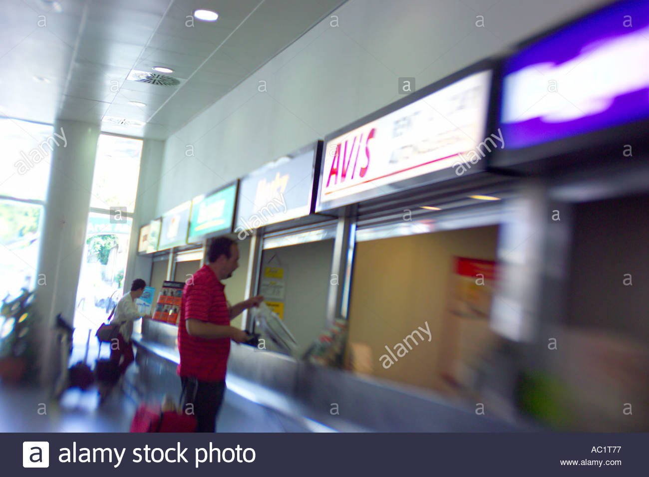 Artistic Car Rental At The Airport View Illustration Artistic Car Rental At The Airport View Illustration