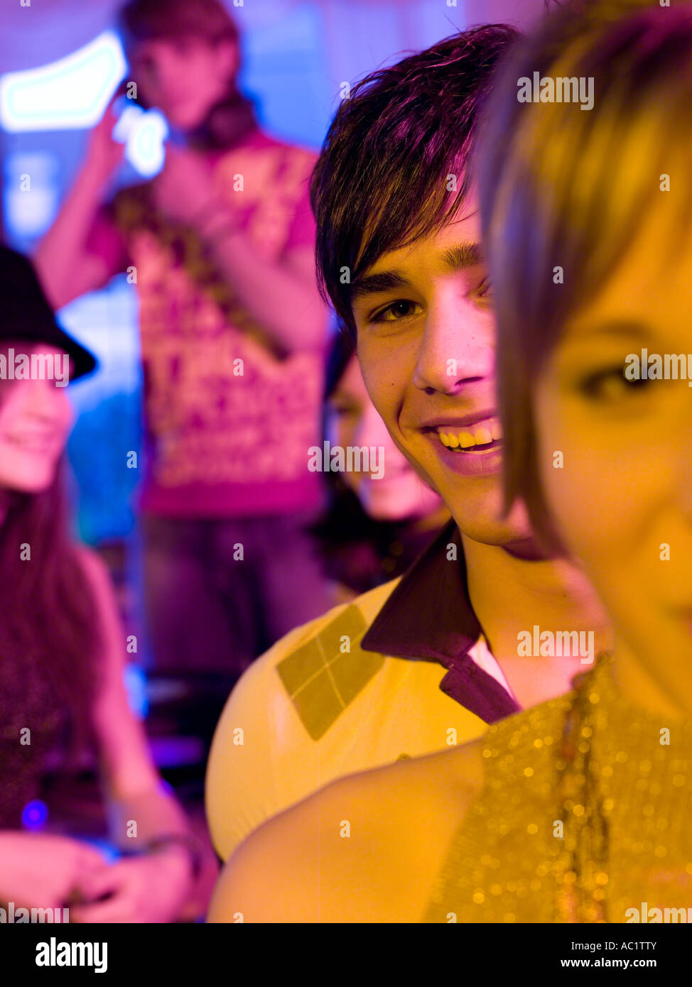 Young people having party Stock Photo