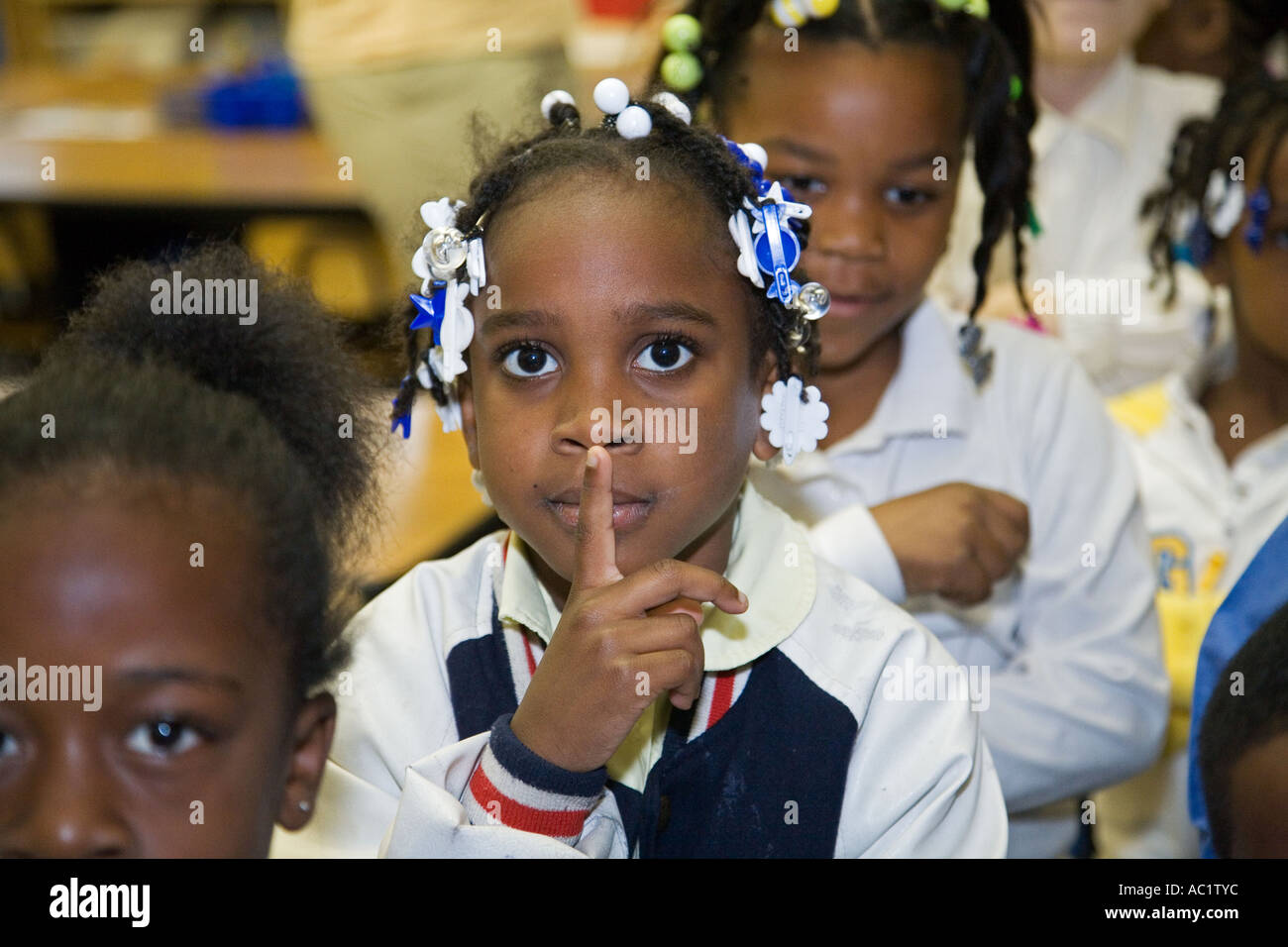 Guyton Elementary School in Detroit Stock Photo