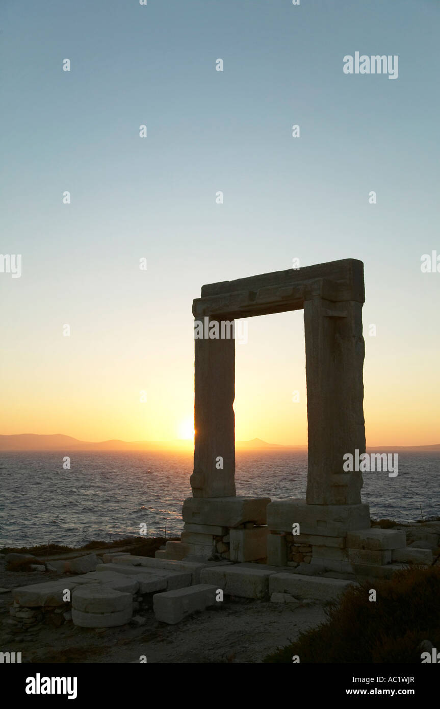 Greece, Naxos, Apollo Temple Stock Photo - Alamy