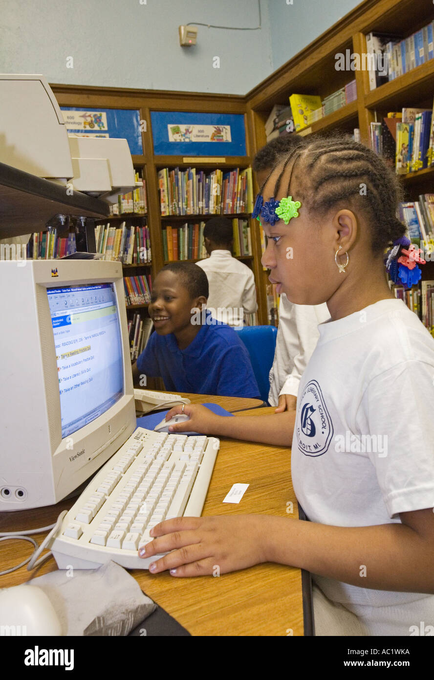 Guyton Elementary School in Detroit Stock Photo Alamy