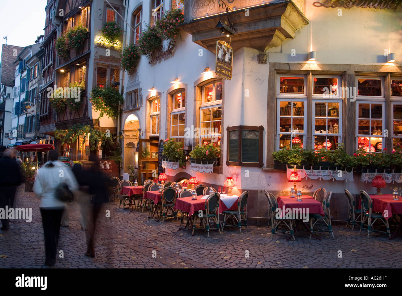 Traditional restaurant Au Vieux Strasbourg Bierstub Winstub at Rue de Maroquin Old Town