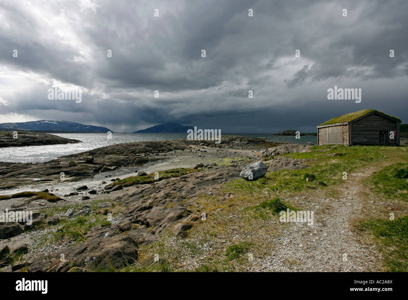 Boathouse Nordlandsmuseum Bodoe Norway Europe Stock Photo