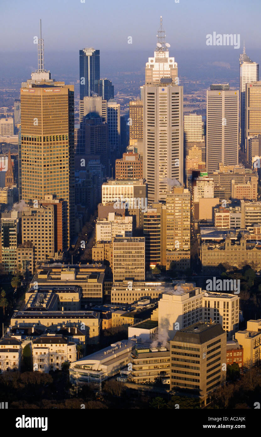 Melbourne skyline Australia Stock Photo