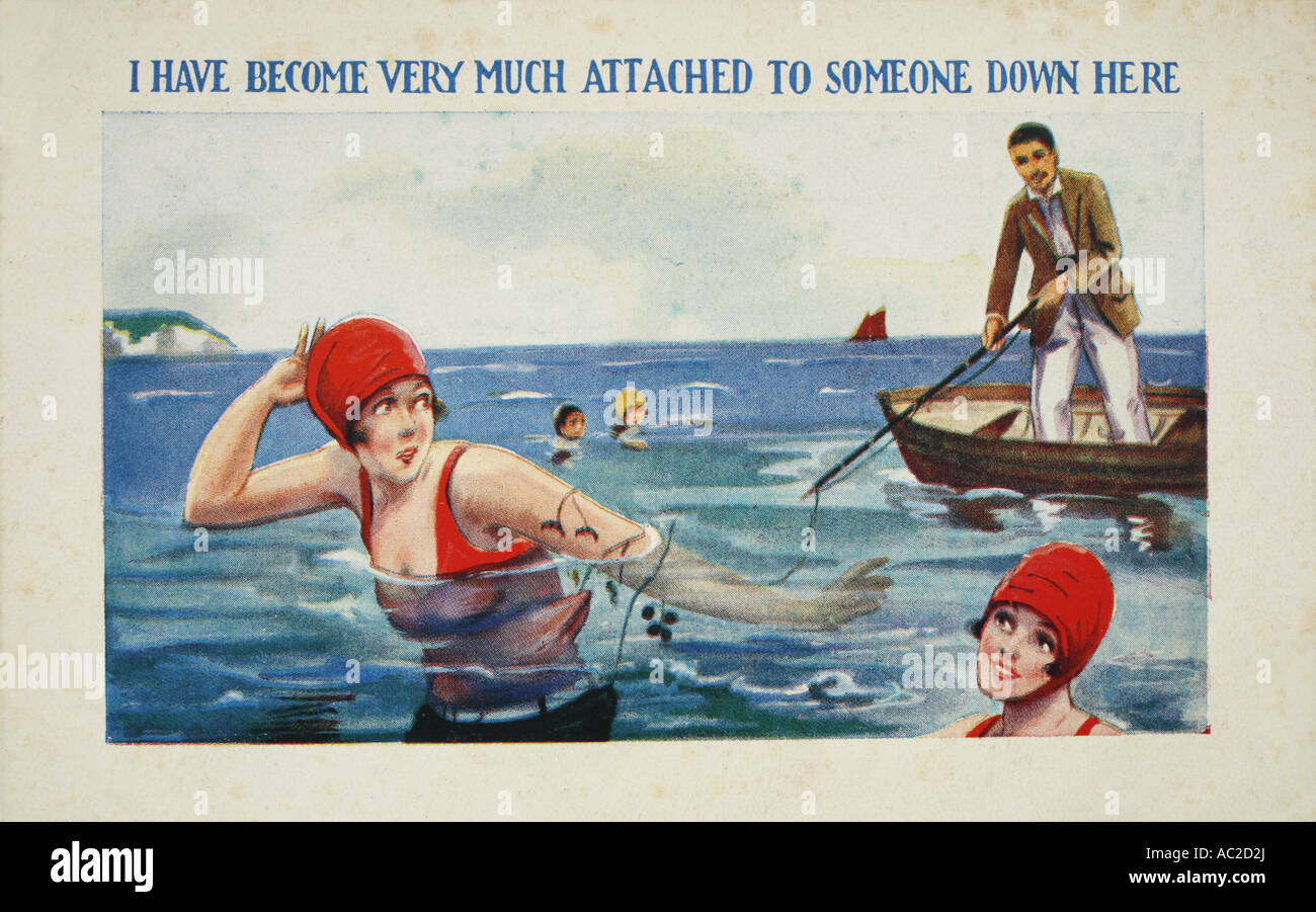 Vintage fishing cartoon hi-res stock photography and images - Alamy