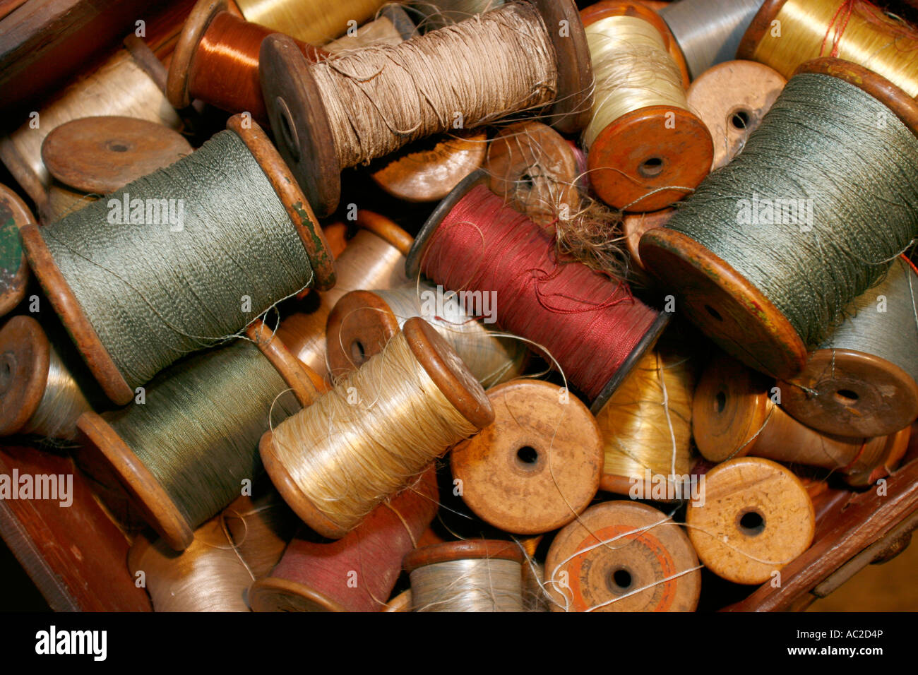 cotton reels Stock Photo