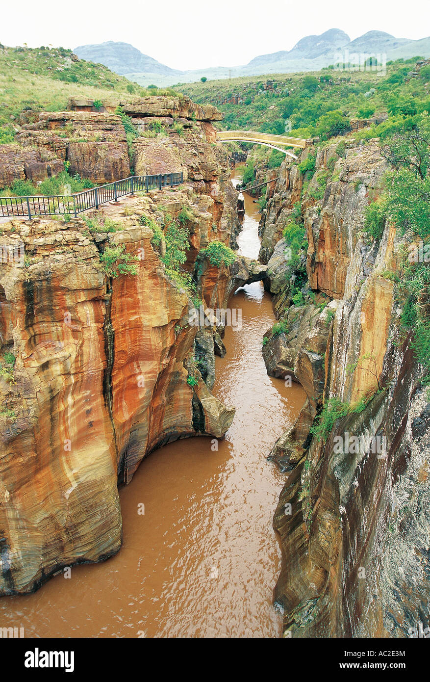 Bourke s Luck Potholes at beginning of Blyderiver Canyon Mpumalanga South Africa Stock Photo